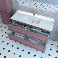 Тумба с раковиной Caprigo Wales Смальти 120 лиловая