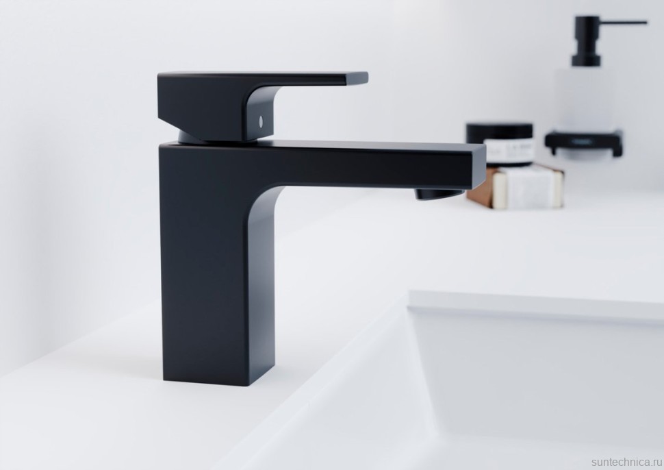Смеситель для раковины Hansgrohe Vernis Shape 71569670 черный