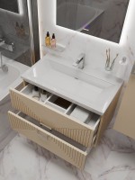 Тумба под раковину без столешницы Grossman Луксор 60 матовая бежевая