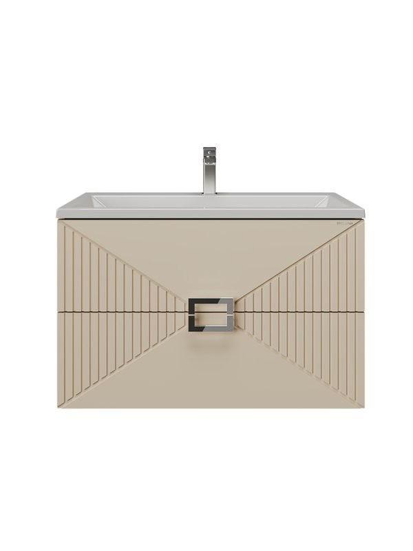 Тумба под раковину без столешницы Grossman Луксор 60 матовая бежевая