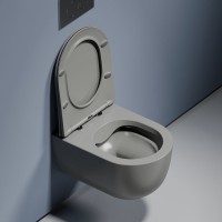 Унитаз подвесной Ceramicanova Modena Rimless CN6063MH антрацит матовый