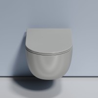 Унитаз подвесной Ceramicanova Modena Rimless CN6063MH антрацит матовый