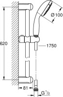 Душевой гарнитур Grohe Tempesta New 27794001