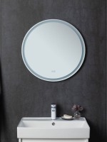 Зеркало круглое Aquanet Арт D 600 LED RGB с подсветкой, белое