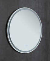 Зеркало круглое Aquanet Арт D 600 LED RGB с подсветкой, белое