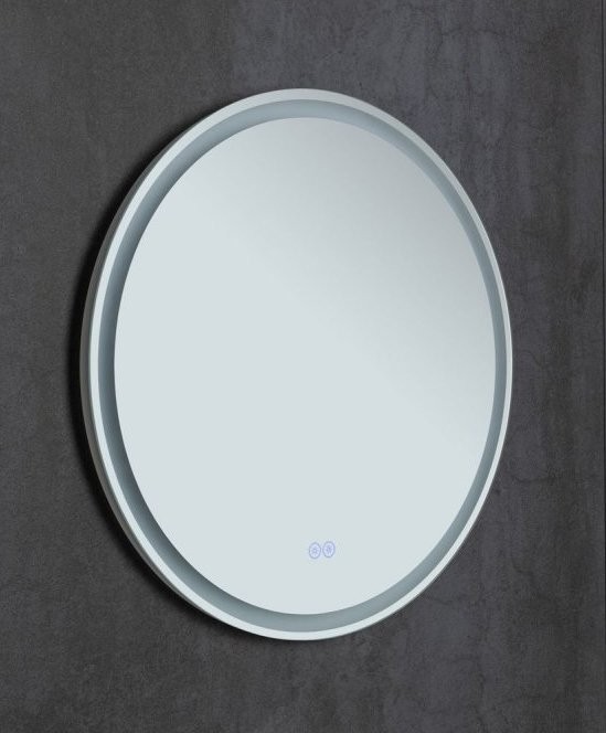 Зеркало круглое Aquanet Арт D 600 LED RGB с подсветкой, белое