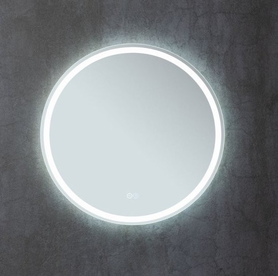 Зеркало круглое Aquanet Арт D 600 LED RGB с подсветкой, белое