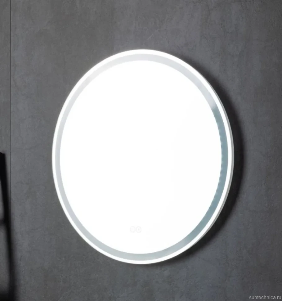Зеркало круглое Aquanet Арт D 600 LED RGB с подсветкой, белое