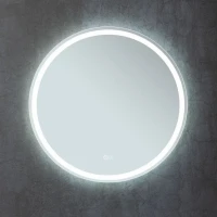 Зеркало круглое Aquanet Арт D 600 LED RGB с подсветкой, белое