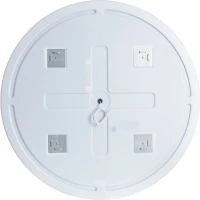 Зеркало круглое Aquanet Арт D 600 LED RGB с подсветкой, белое
