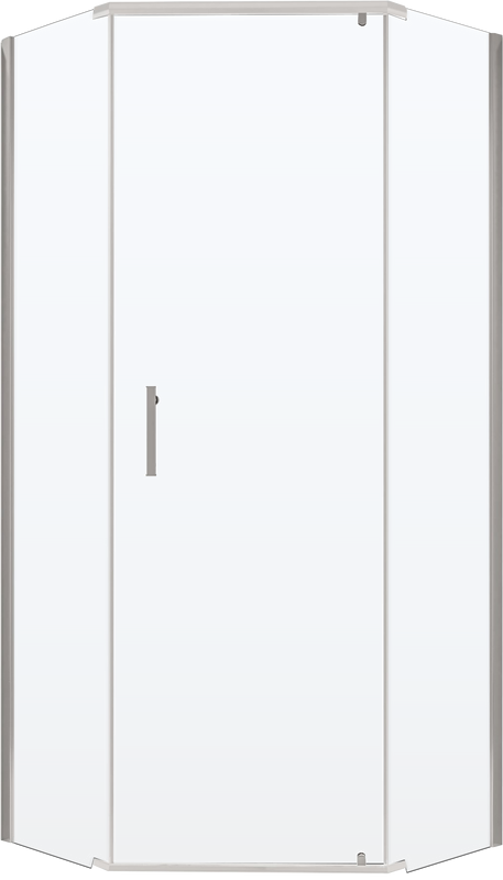 Душевой уголок Niagara Nova NG-6634-08 100x100, пятиугольный, хром