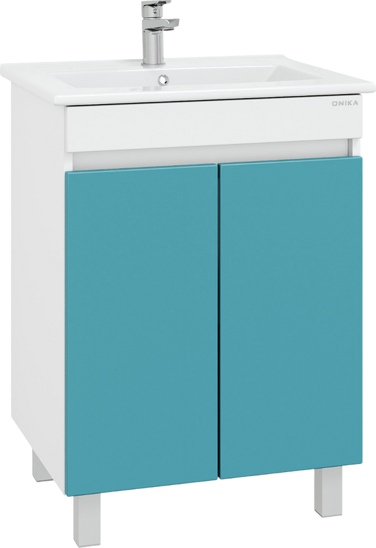 Тумба под раковину Onika Марви 60 напольная, бирюза