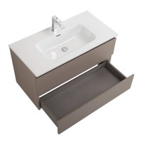 Тумба под раковину без столешницы BelBagno Kraft 100 подвесная, матовая бежевая