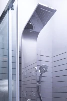 Душевая дверь в нишу Aquanet Alfa NAA6121 120х200 стекло прозрачное, профиль хром Душевая дверь в нишу Aquanet Alfa NAA6121 120х200 стекло прозрачное, профиль хром