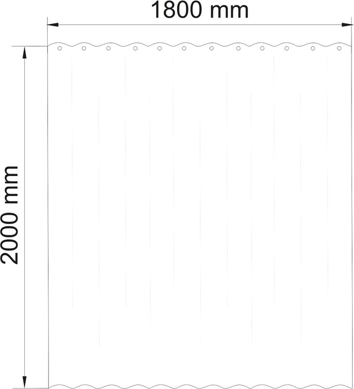 Штора для ванной Wasserkraft Dill SC-39101