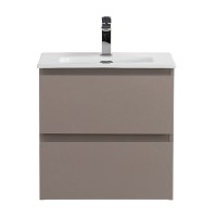 Тумба с раковиной BelBagno Kraft 39 50 подвесная, матовая бежевая, раковина bb500/390etl