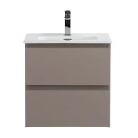 Тумба с раковиной BelBagno Kraft 39 50 подвесная, матовая бежевая, раковина bb500/390etl
