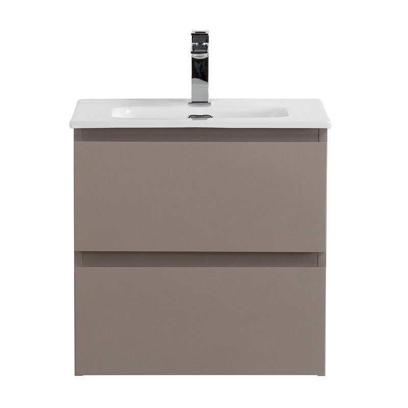 Тумба с раковиной BelBagno Kraft 39 50 подвесная, матовая бежевая, раковина bb500/390etl