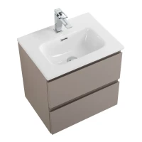 Тумба с раковиной BelBagno Kraft 39 50 подвесная, матовая бежевая, раковина bb500/390etl