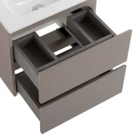 Тумба с раковиной BelBagno Kraft 39 50 подвесная, матовая бежевая, раковина bb500/390etl