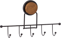 Крючок Fixsen Magic Wood FX-46005-5 5 крючков, черный