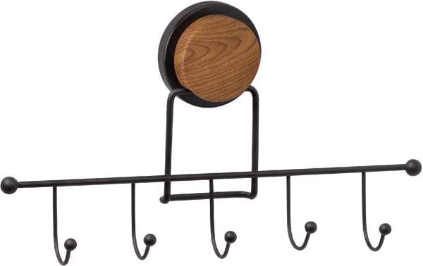 Крючок Fixsen Magic Wood FX-46005-5 5 крючков, черный