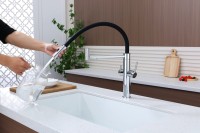 Смеситель для кухни Paulmark Nexus Ne213999-CR с гибким изливом, хром