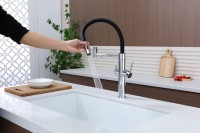 Смеситель для кухни Paulmark Nexus Ne213999-CR с гибким изливом, хром