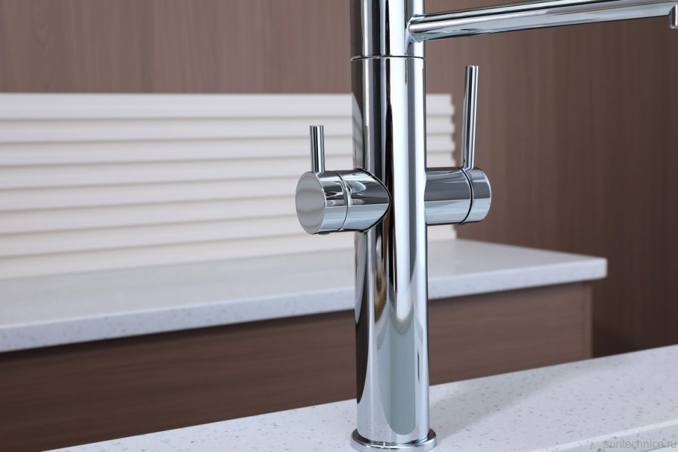 Смеситель для кухни Paulmark Nexus Ne213999-CR с гибким изливом, хром