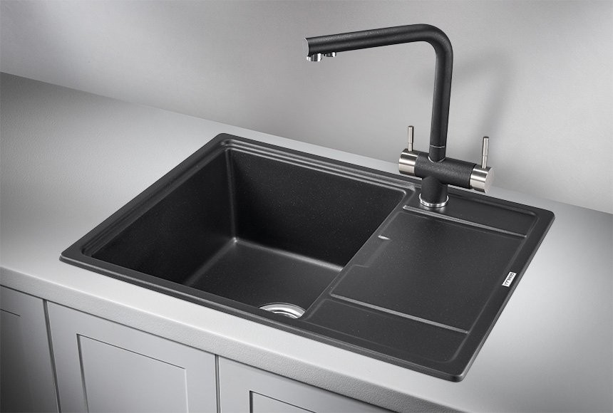 Мойка кухонная Granula 6503, шварц