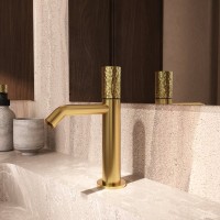 Смеситель для раковины Vincea Аура VBF-6AU1BG брашированное золото