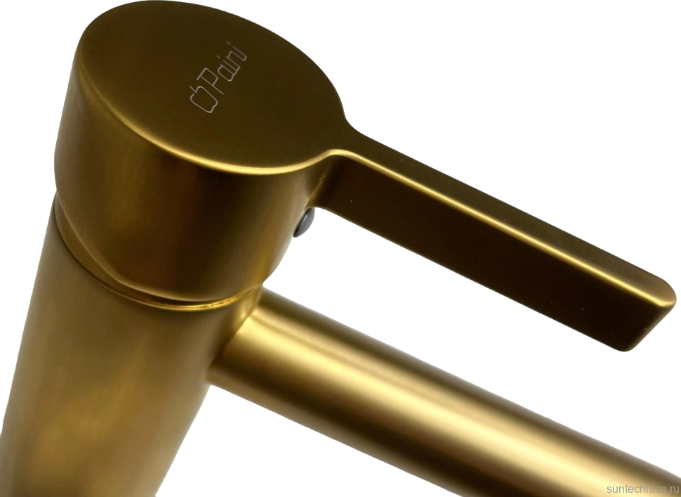 Смеситель для раковины Paini Brera 74PJ205OLL матовое золото
