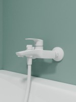 Смеситель для ванны с душем IDDIS RAYWT02i02WA матовый белый