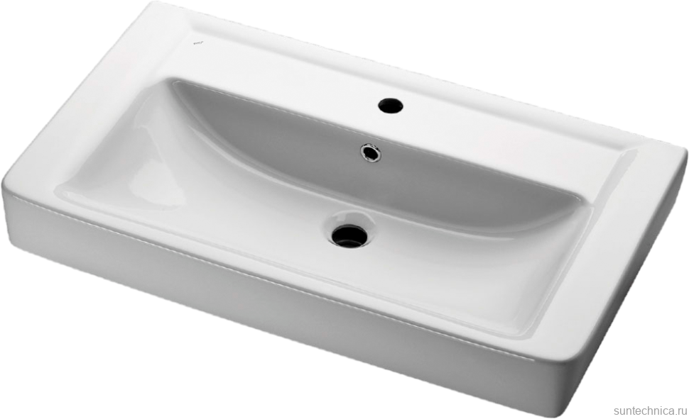 Тумба с раковиной Lemark Combi 80 белая глянцевая