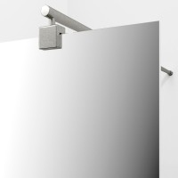 Душевая перегородка Wasserkraft Rur 30W 90 см, профиль никель, стекло зеркальное