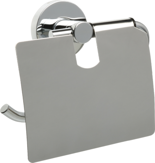 Держатель туалетной бумаги Fixsen Comfort Chrome FX-85010 с крышкой, хром