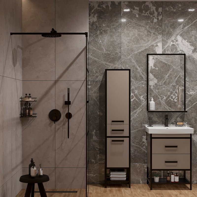 Душевой комплект VitrA Origin A4926636EXP С ВНУТРЕННЕЙ ЧАСТЬЮ, матовый черный