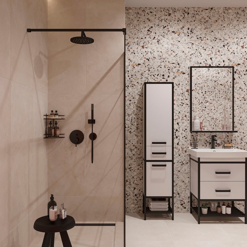 Душевой комплект VitrA Origin A4926636EXP С ВНУТРЕННЕЙ ЧАСТЬЮ, матовый черный