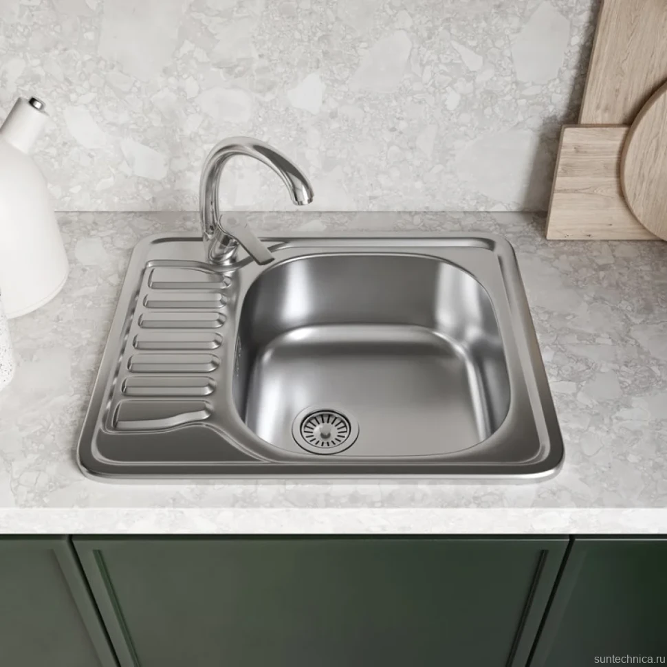 Мойка кухонная Domaci Равенна Fort DCO 580*480 (6) R1TG R