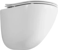 Комплект Унитаз подвесной BelBagno Amanda BB051CHR безободковый, крышка BB051SC, инсталляция BB002-80 с кнопкой BB014-SR-BIANCO