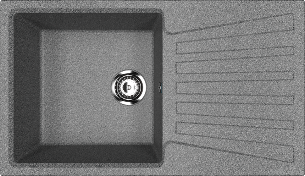 Мойка кухонная Ulgran U-703 -309 темно-серая