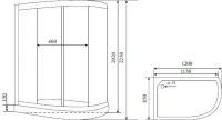 Душевая кабина Timo Standart T-5502R Душевая кабина Timo Standart T-5502R