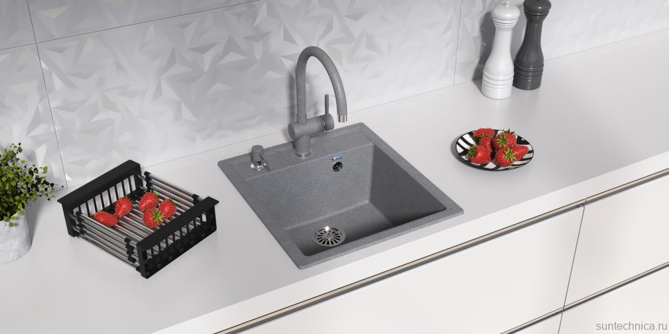 Дозатор для кухонной мойки Ulgran Quartz U-01 графит