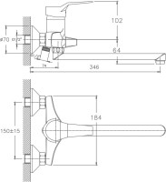 Универсальный смеситель Haiba HB63 HB2263