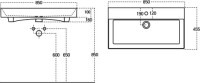 Тумба с раковиной Aquanet Nova Lite 85 напольная, белая, 3 ящика