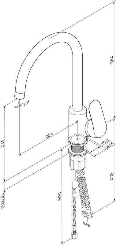 Смеситель для кухни AM.PM Like F8007700