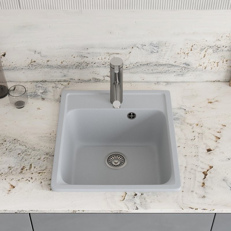 Мойка кухонная Domaci Савона QB 430 платина