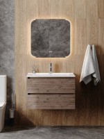 Тумба с раковиной Teymi Laina 75 темный дуб