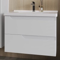 Тумба под раковину Orange Topline Milano 80 белый глянец