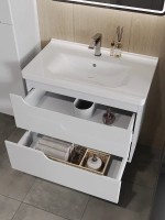 Тумба под раковину Orange Topline Milano 80 белый глянец